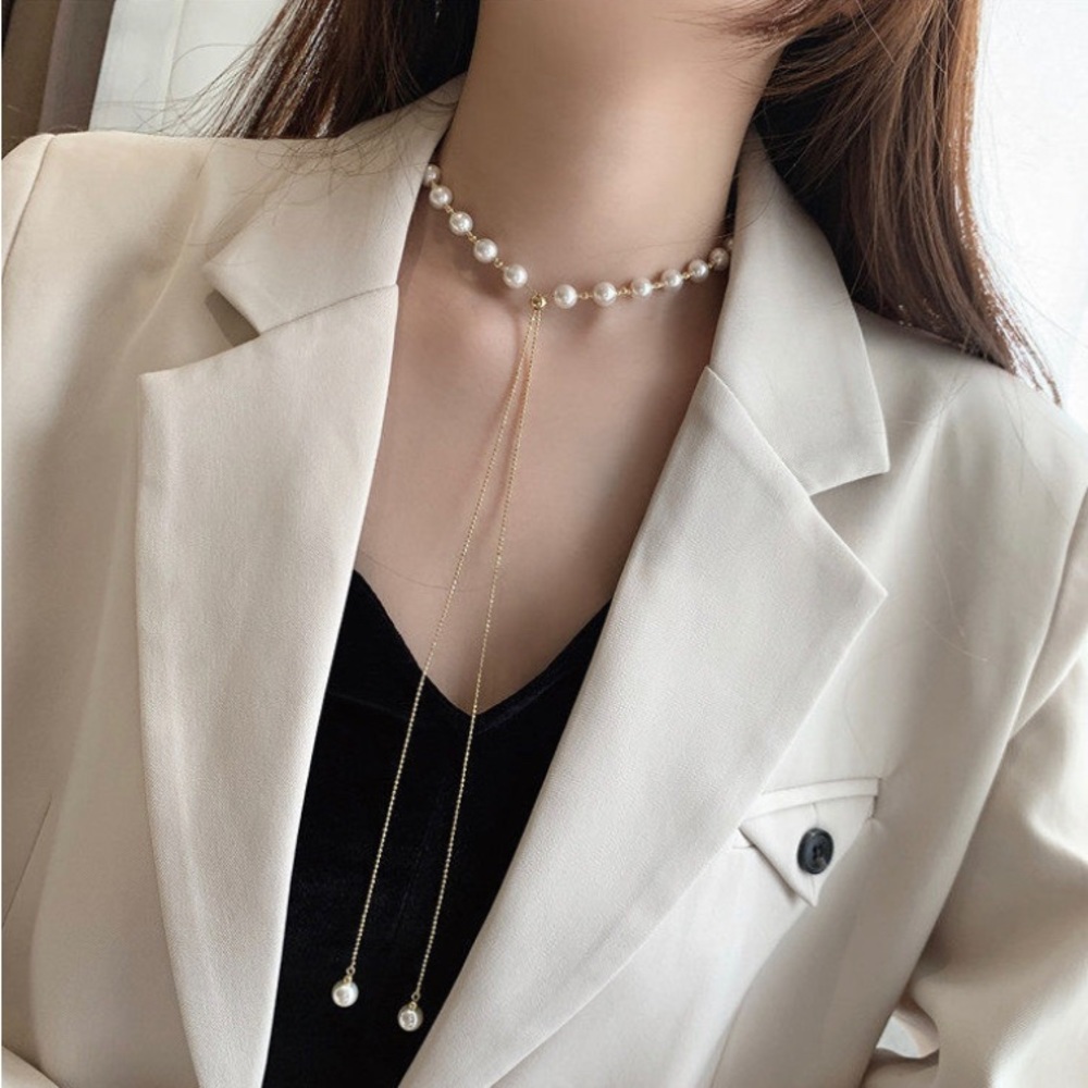Chic Long Chain Adjustable Necklace Accessory Jewelry